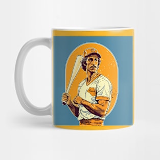 Retro Baseball Player Mug